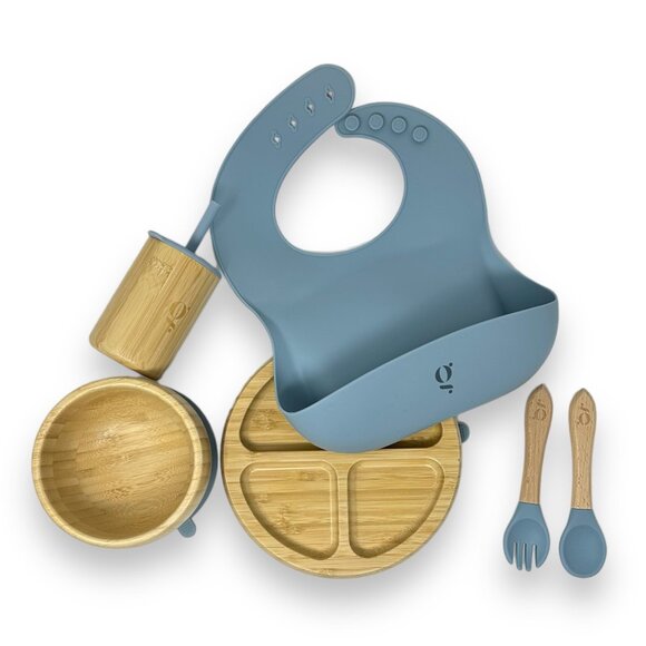 Baby / Toddler Bamboo Dinnerware With Suction Set of 6 Pieces - Picture 9 of 10